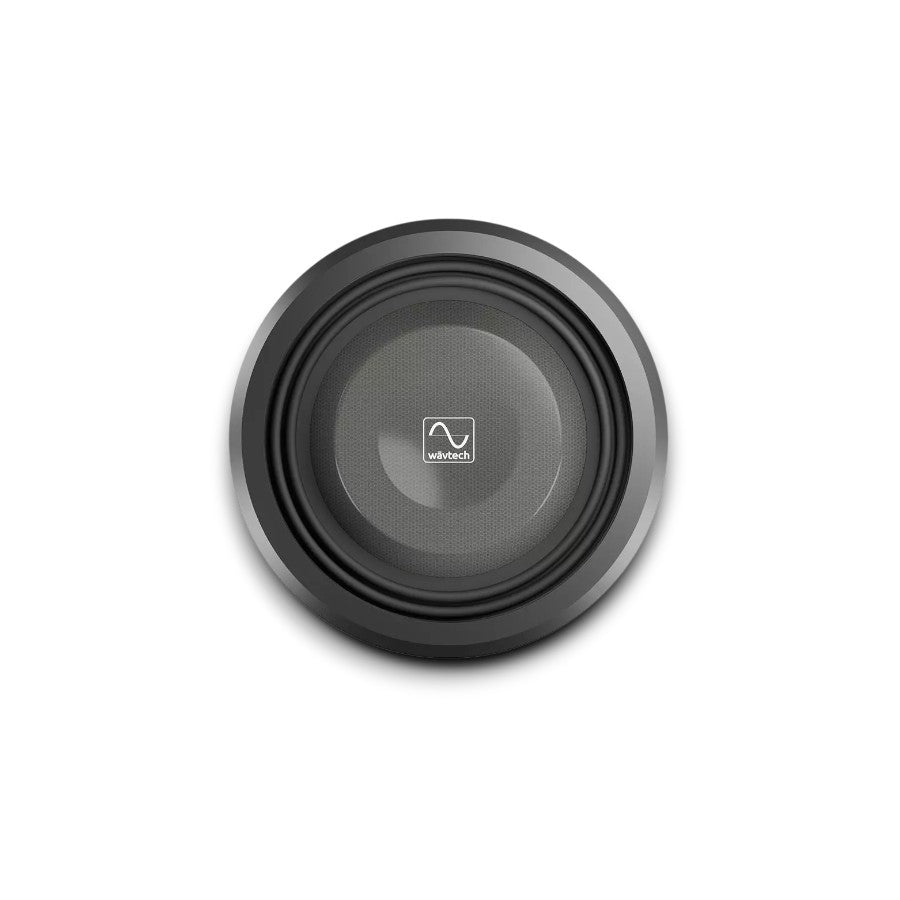 Wavtech thinPRO10-4 10" 750W RMS shallow subwoofer with grille offering professional installation technical support fast shipping Connected Car Experts