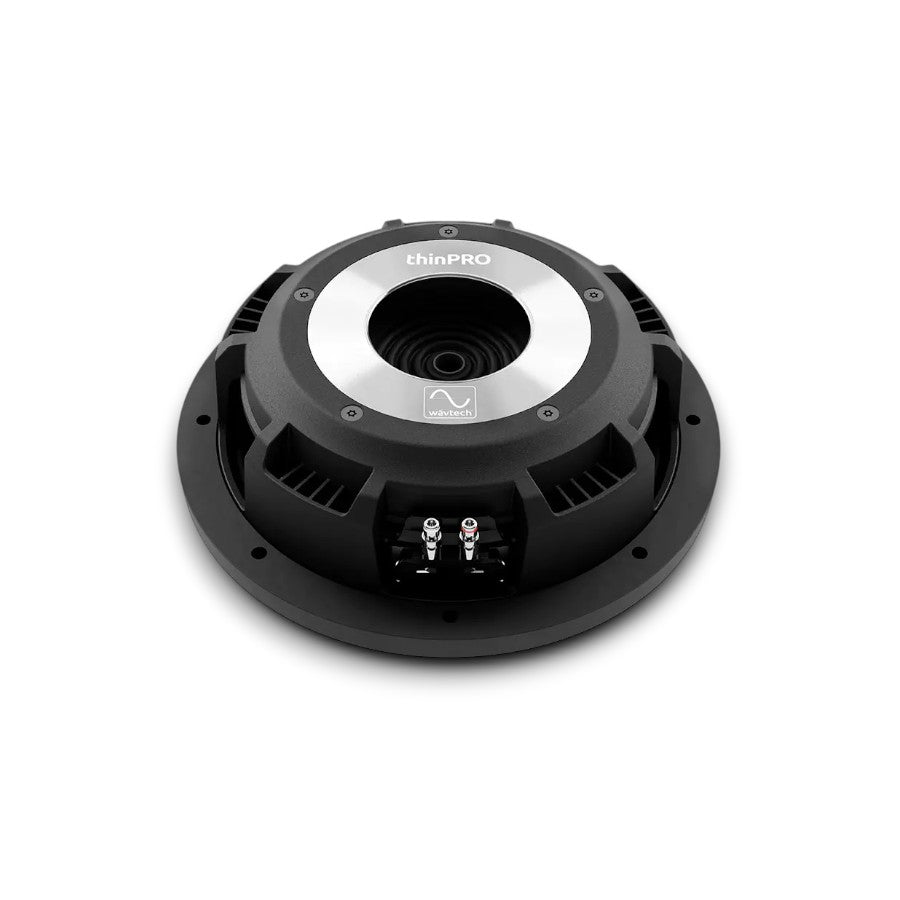 Wavtech thinPRO12-2 PRO 12" - 750W RMS - Single 2 Ohm Shallow Subwoofer w/ Grille Professional Installation Technical Support Fast Shipping Connected Car Experts