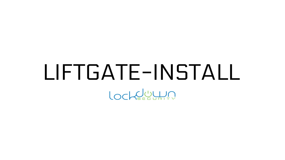 Power Liftgate Kit Installation, LIFTGATE-Install with professional installation, fast shipping, and expert technical support