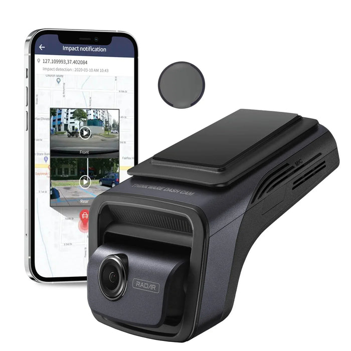 Thinkware U3000PROH Dash Camera, 4K @ 30fps, 64GB, WiFi, GPS, Cloud, Radar