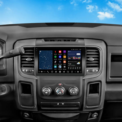 VINLAND 2013-2018 RAM 1500 with Manual Climate Controls Custom Fit Car Stereo, V13R1M09N-MRR-CH3