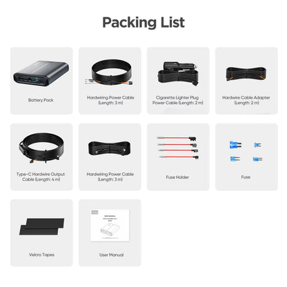 Viofo BP60 Dashcam Battery, 5000mAh LiFePO4, Bluetooth App, Up to 38 Hour Parking Mode