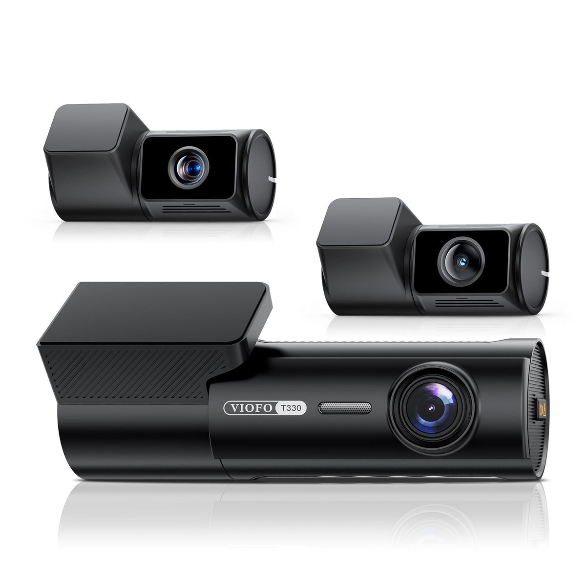Viofo T330T 3CH Dash Camera, 4K + 2K 4x Zoom Telephoto + 2K Rear, WiFi 6, GPS