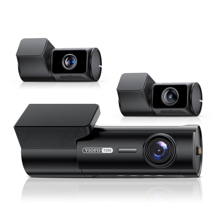 Viofo T330T 3CH Dash Camera, 4K + 2K 4x Zoom Telephoto + 2K Rear, WiFi 6, GPS