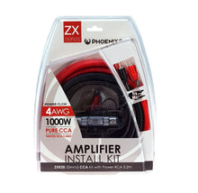 Phoenix Gold ZXK20 4 Gauge Copper Clad Aluminum (CCA) Amplifier Wiring Kit with Professional Installation Technical Support Fast Shipping Connected Car Experts