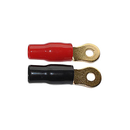 0 Gauge Gold Ring Terminals | 0R-516G - Lockdown Security