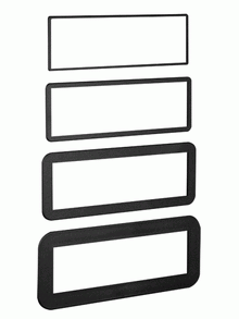 Metra 89-30-0900 Universal Single DIN Trim Kit | 4 Pack - Lockdown Security