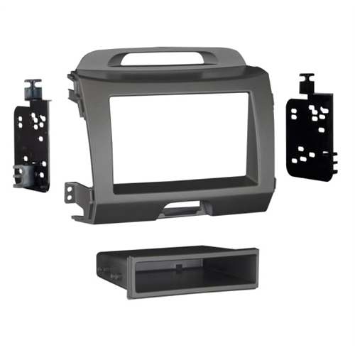 Metra 99-7344G Kia Sportage 2011 - 2016 Single and Double Din Dash Kit | Grey - Lockdown Security