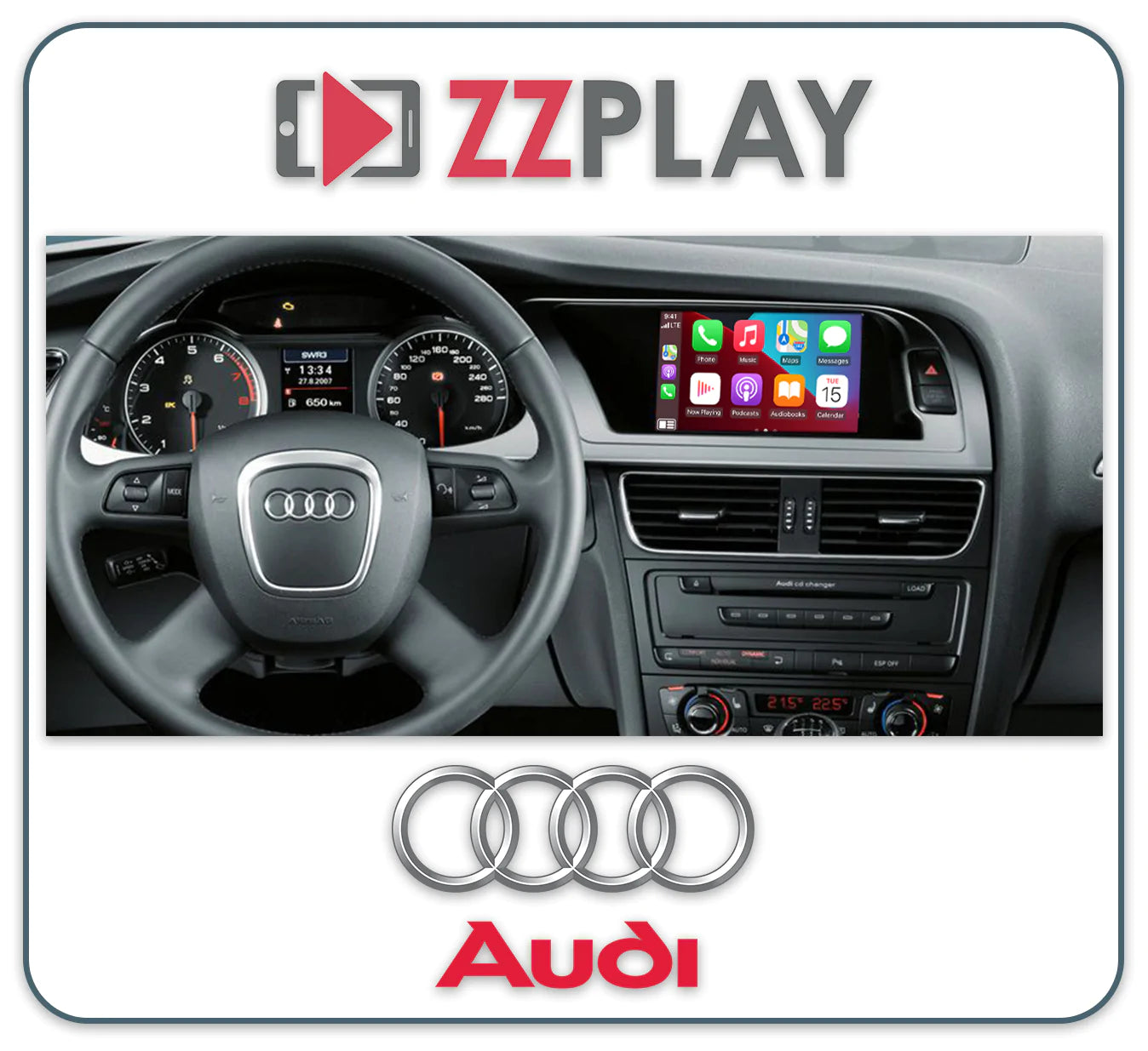 ZZ-2 IT3-MMI3G-A6/A7 Wireless CarPlay and Android Auto Interface ⭕ Fits 3G MMI Radio with fast shipping and professional installation.