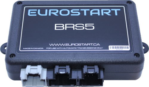 EUROSTART BRS5 Plug and Play Remote Starter device with connectors for vehicle remote start systems and professional installation.