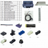 Contents of the EUROSTART BRS6 Plug and Play Remote Starter kit with wiring, modules, and installation components shown by Connected Car Experts