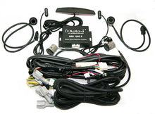Auto-i BSD1000P Ultrasonic Blind Spot Detection Kit with Rear Parking Sensors includes wiring harnesses and sensors, professional installation.