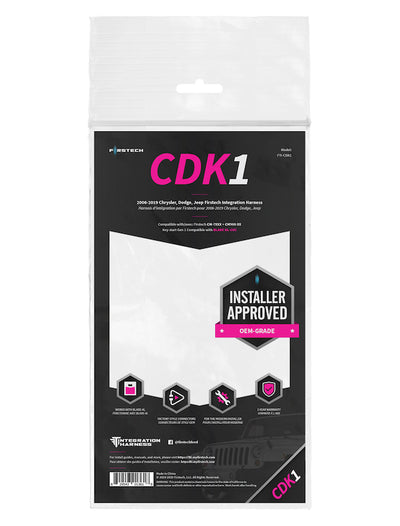 Firstech FTI-CDK1 T-Harness for Chrysler/Dodge/Jeep/RAM TIP START Vehicles