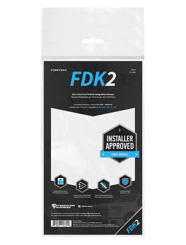 Firstech FTI-FDK2 | T-Harness for Ford/Lincoln/Mercury KEY and PUSH BUTTON Start Vehicles - Lockdown Security