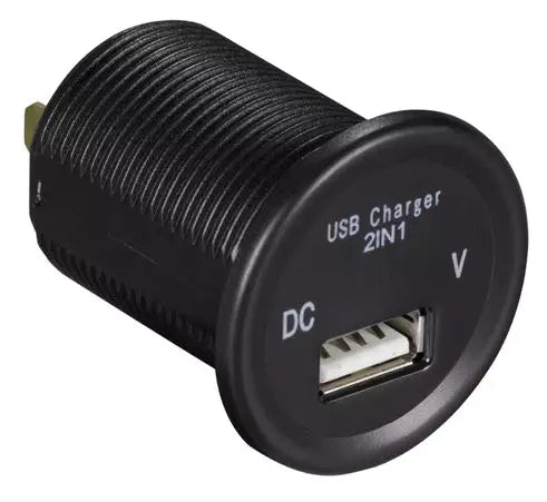 Install Bay IBR92 USB Port with Voltage Meter | Works with Apple CarPlay and Android Auto - Lockdown Security