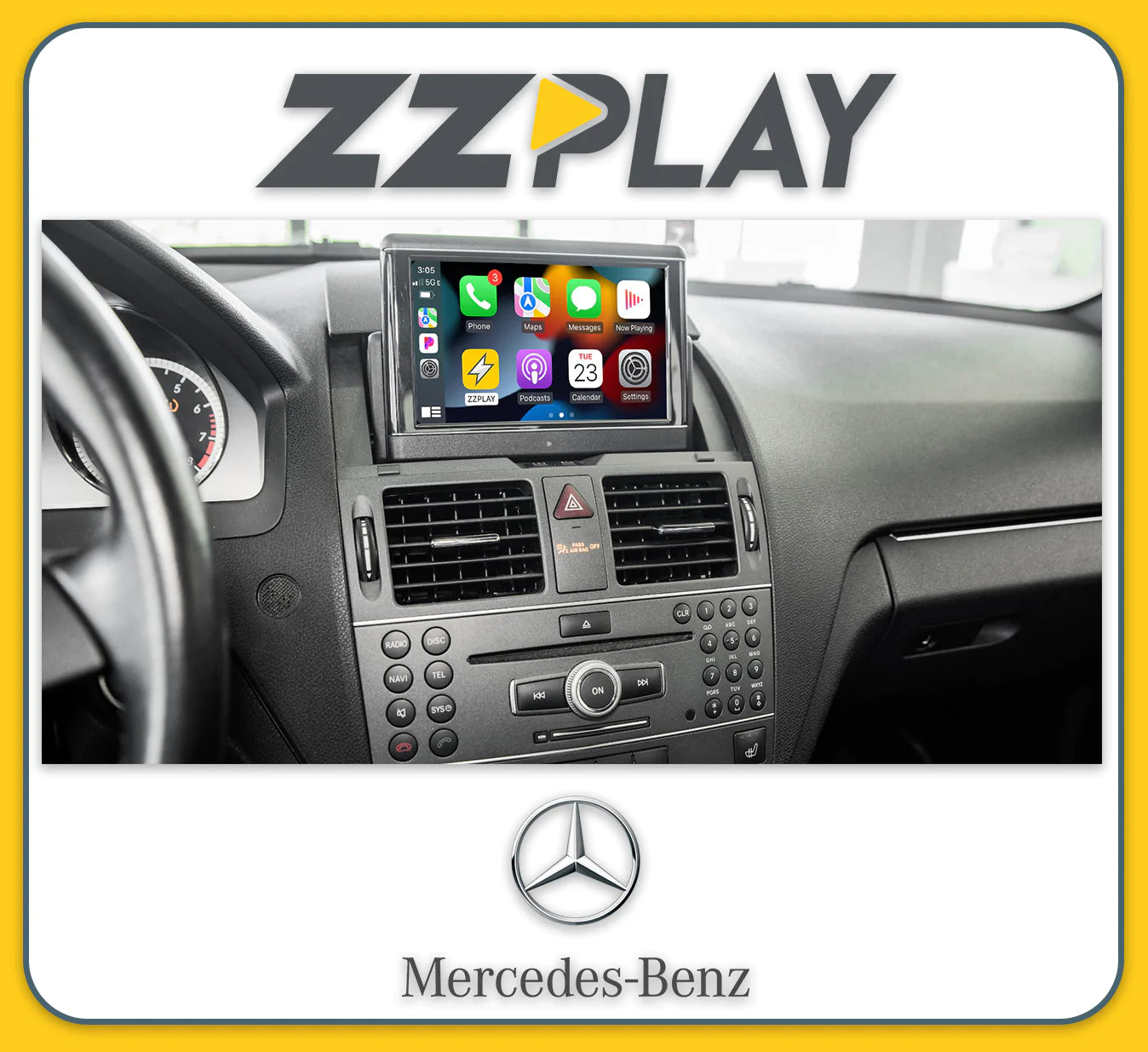 ZZ-2 ITZ-NTG4-A Wireless CarPlay and Android Auto Interface ⭕ Fits NTG4 Radio with fast shipping and professional installation. Connected Car Experts.