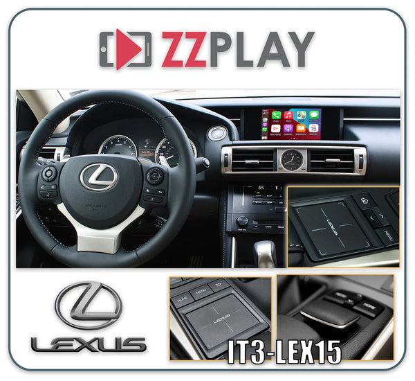 ZZ-2 IT3-LEX15 Wireless CarPlay and Android Auto Interface ⭕ Fits Square Joystick or Small Touchpad Radio with fast shipping and pro install