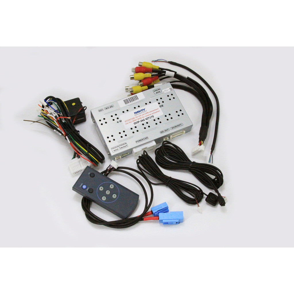NAV-TV NTV-KIT175 GVIF-JAG Jaguar Back Up Camera/Video Interface Kit with remote, cables, professional installation, fast shipping, technical support.