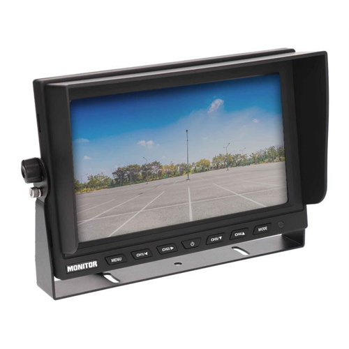 IBEAM TE-9VS-4 9" LCD Screen with Quad Video Input - Lockdown Security